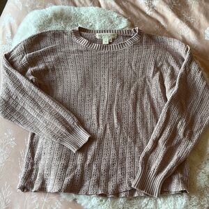 Saltwater Luxe Pink Sweater Medium